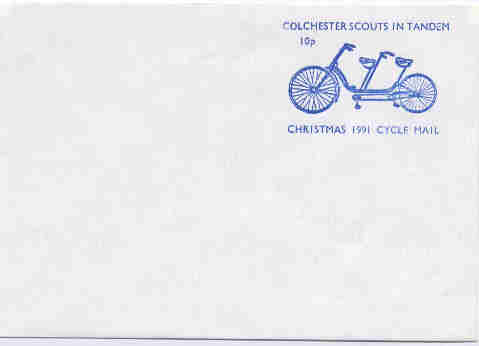 1991 pre-stamped envelope