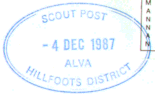 Alva (Hillfoots) postmark