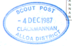 Clackmannan (Alloa) postmark