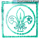 Postmark (green, open background)