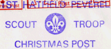 violet postmark