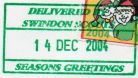 Swindon postmark (green)